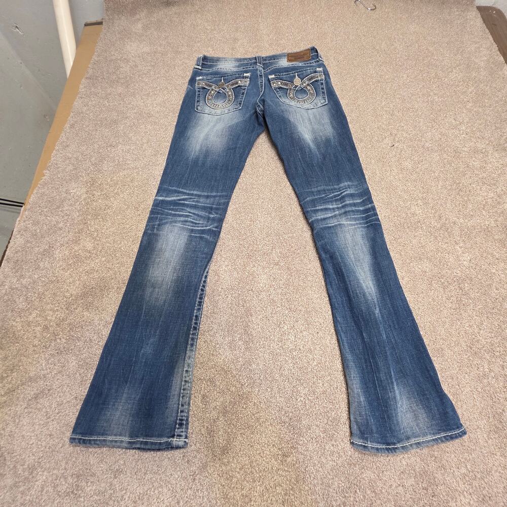 Big Star Maddie Bootcut Jeans Size 27L Vintage Collection Studded Embellished